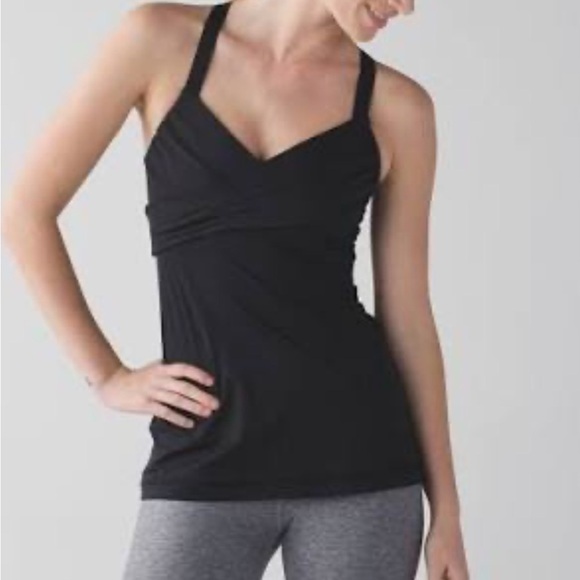 Lululemon Athletica Wrap It Up Athletic Black Tank Top - Picture 10 of 10